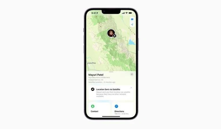 行唐苹果14维修分享iPhone14系列中 FindMy功能通过卫星分享位置方法教程 