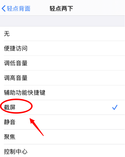 行唐苹果手机维修分享iPhone12如何启用双击截屏 